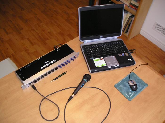 Portable configuration with Presonus FP10.