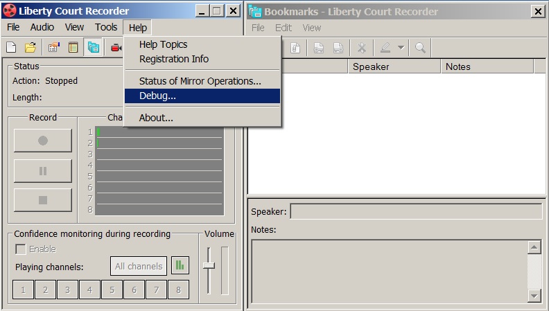 Go to the Debug Window in the program